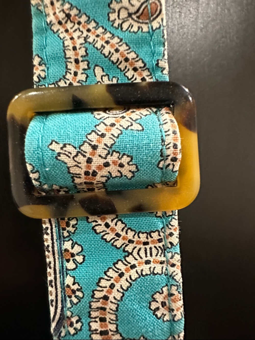 Vera Bradley Turquoise Paisley Quilted Crossbody Bag - Picture 4 of 12